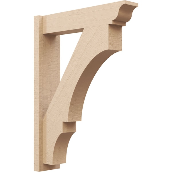 Ekena Millwork 5 1/2-in W x 22-in D x 30-in H Balboa Trad Rough Cedar Woodgrain TimberThane Outlooker, Primed Tan OUTUR055X22X30BOA04RCPR - main